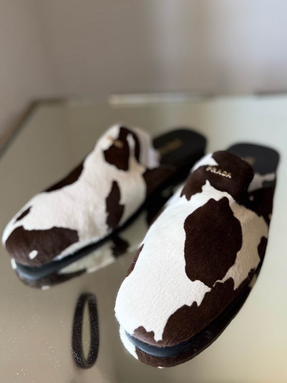New Prada Calf hair mules 39.5 $1,220 - Picture 4 of 10